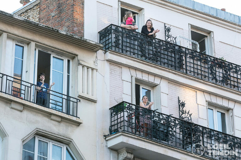 Covid Paris 20 Confinement Mai 2020 photos balcons