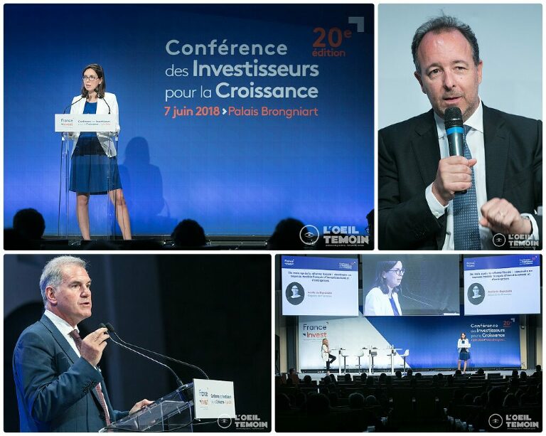 Conférence France Invest' au Palais Brongniart Amélie de Montchalin
