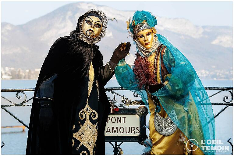 Pont des amours Annecy carnaval 2023